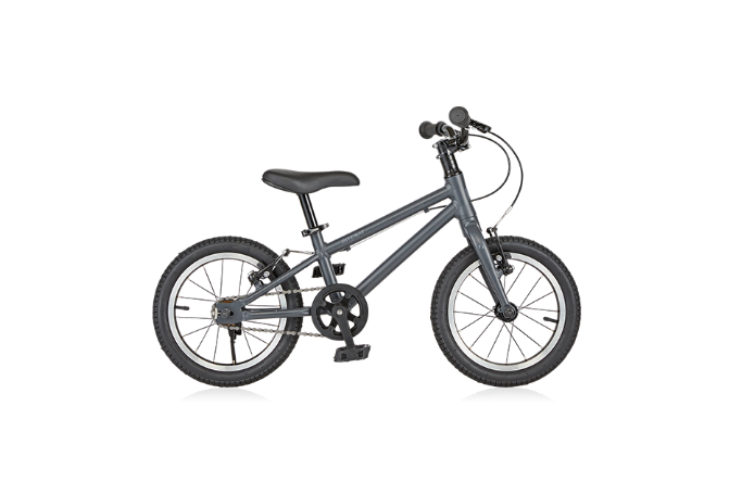 ZIT 14 Matt Black Gray - ジット14 マットブラックグレー 軽量キッズバイク - 高知の自転車専門店 Cycling Shop ヤマネ